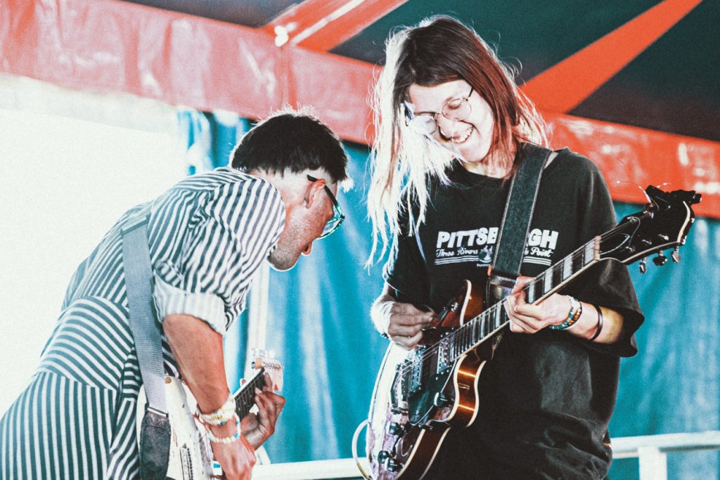 Reuben Lovett performing alongside Mar (Marina Elezovich) on guitar, archive photo, Lakefest 2026